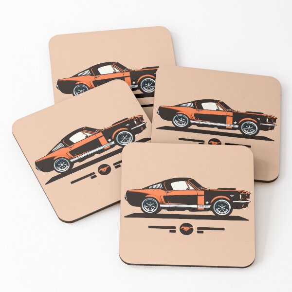 Item preview, Orange Ford Mustang Silhouette  designed and sold by mugooooo.