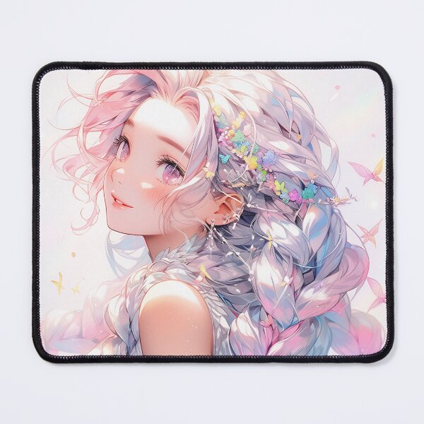 Item preview, Whimsical Soft Iridescent Fantasy Anime Girl designed and sold by bubblegoth.