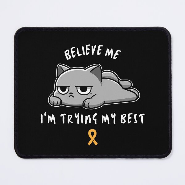 Item preview, COPD Warrior Cat With Awareness Ribbon designed and sold by CrystalCrush.