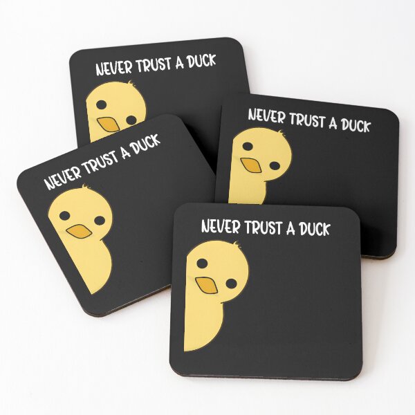 Item preview, Never Trust A Duck Funny Meme designed and sold by Pati-Design.