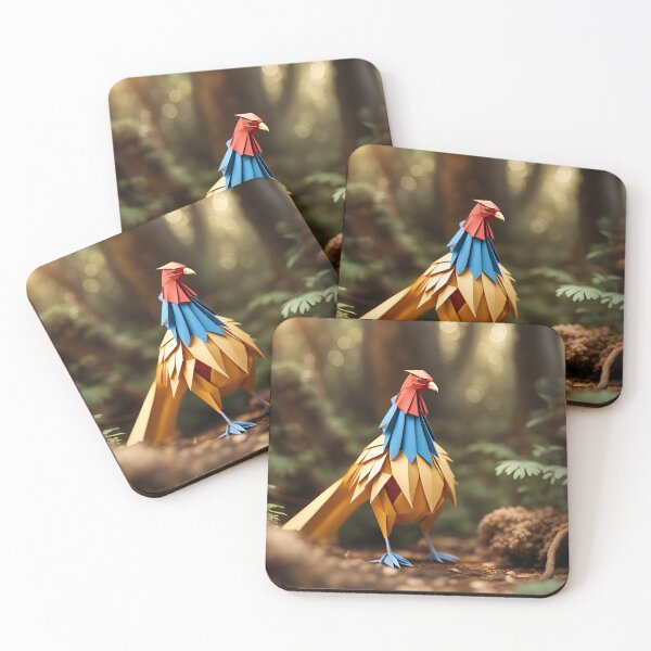 Item preview, Origami Art - Gilded Elegance: The Golden Pheasant's Enchanted Woodland Realm designed and sold by ArtfulFolds.