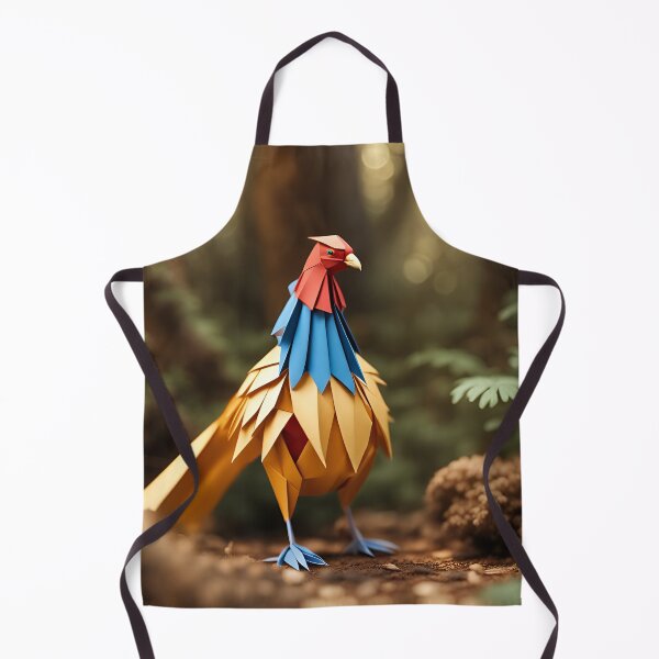 Item preview, Origami Art - Gilded Elegance: The Golden Pheasant's Enchanted Woodland Realm designed and sold by ArtfulFolds.