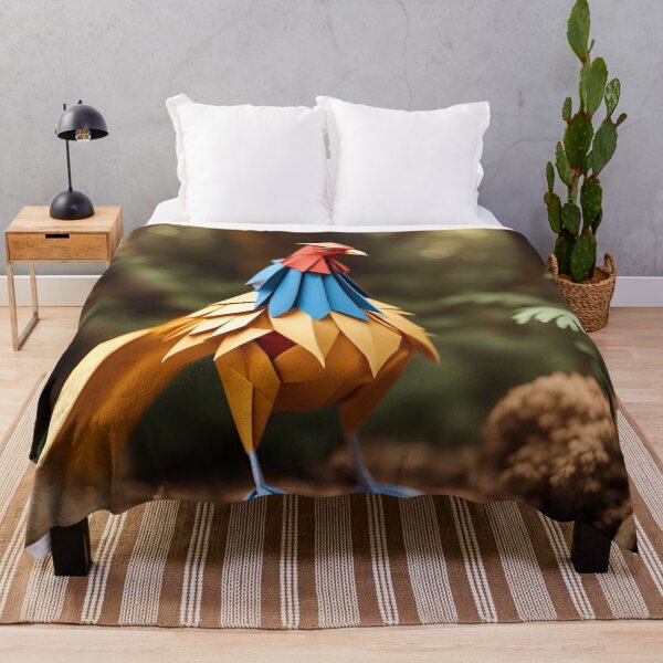 Item preview, Origami Art - Gilded Elegance: The Golden Pheasant's Enchanted Woodland Realm designed and sold by ArtfulFolds.