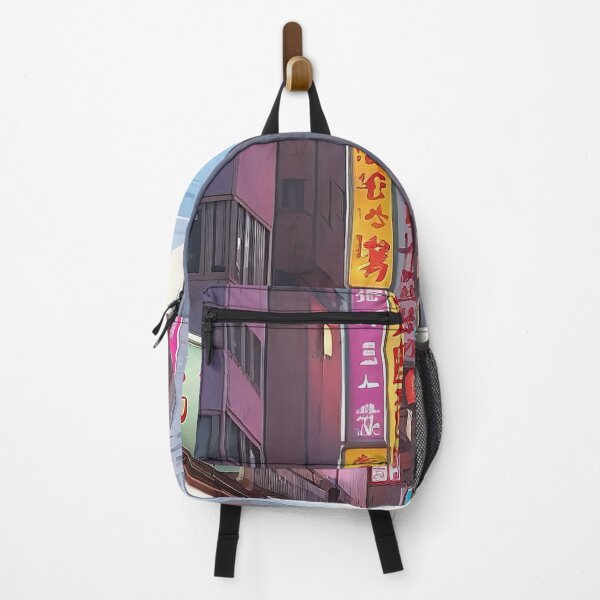Item preview, Neon Whispers: Dusk on Hong Kong Streets designed and sold by ArtComixHaven.