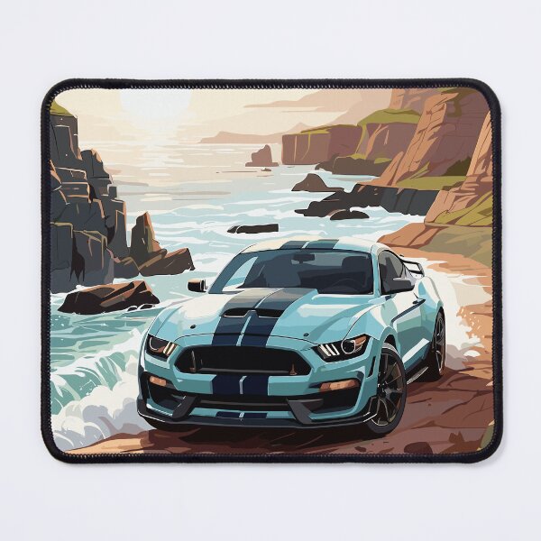 Item preview, Modern American GT 500 Muscle Car Blue and Black Poster designed and sold by VenZolic.