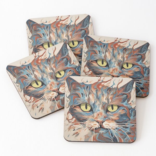 Item preview, Wild Painted Cat designed and sold by LittleGoblinPrs.