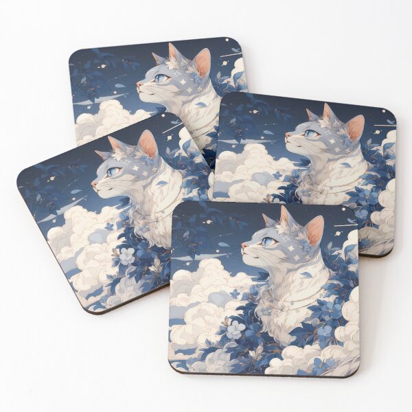 Item preview, Cat and Flowers designed and sold by momosstyle.