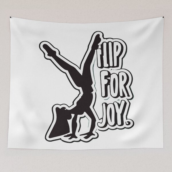 Item preview, Flip for Joy Cheerleader Silhouette Design designed and sold by NiftyWrx.