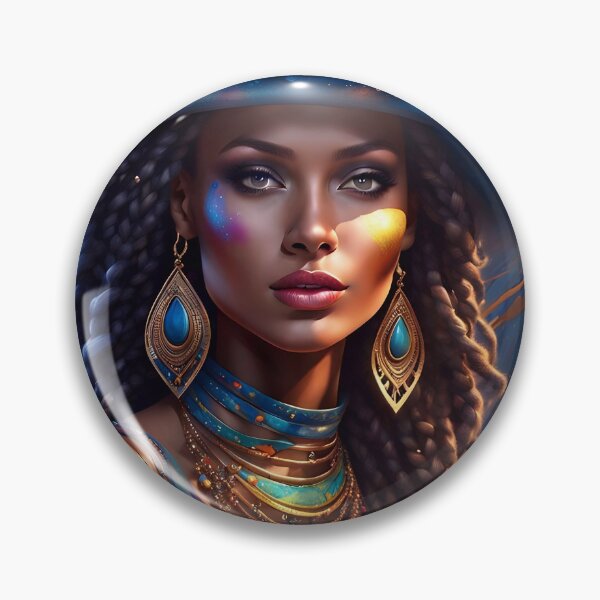 Artikelvorschau, Gorgeous Woman In A Colorful Hat entworfen und verkauft von TheArtOfPat.