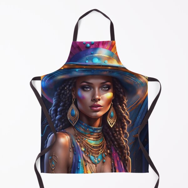 Aperçu de l'œuvre Gorgeous Woman In A Colorful Hat créée et vendue par TheArtOfPat.