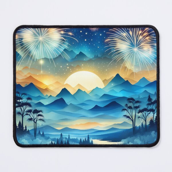 Item preview, Happy New Year Blue 01 designed and sold by Cilea Sabie.