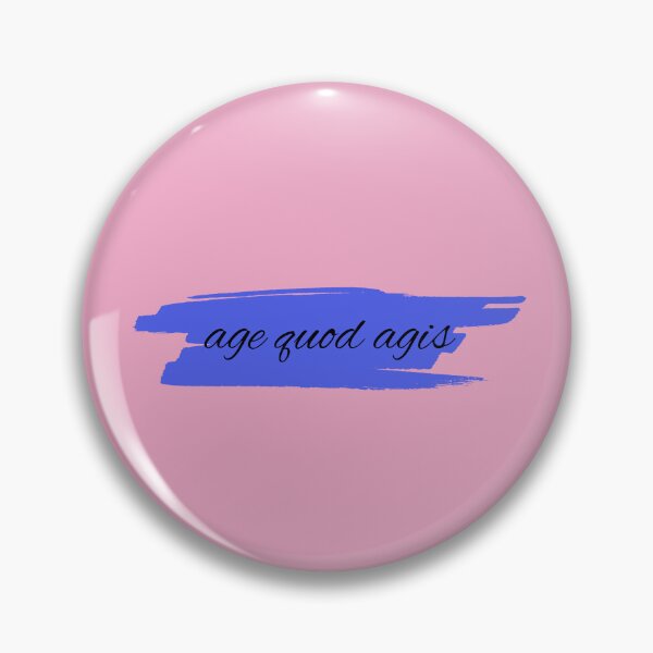 Item preview, Latin, age quod agis  designed and sold by WildLadyWood.