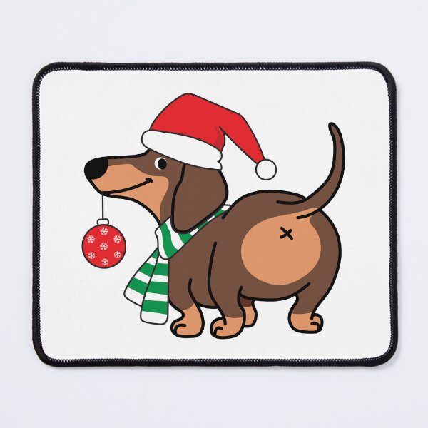 Item preview, Dachshund Christmas dog designed and sold by ImagineItNow.