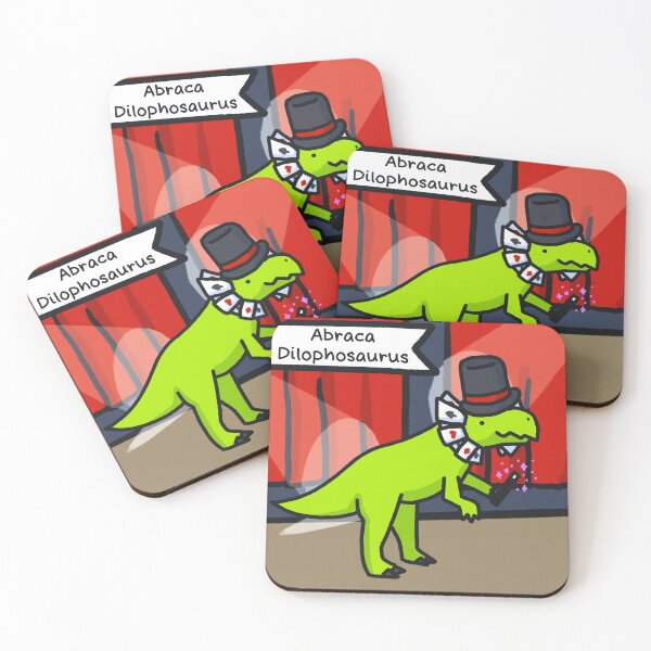 Item preview, Abraca Dilophosaurus Square designed and sold by cozy-critters.
