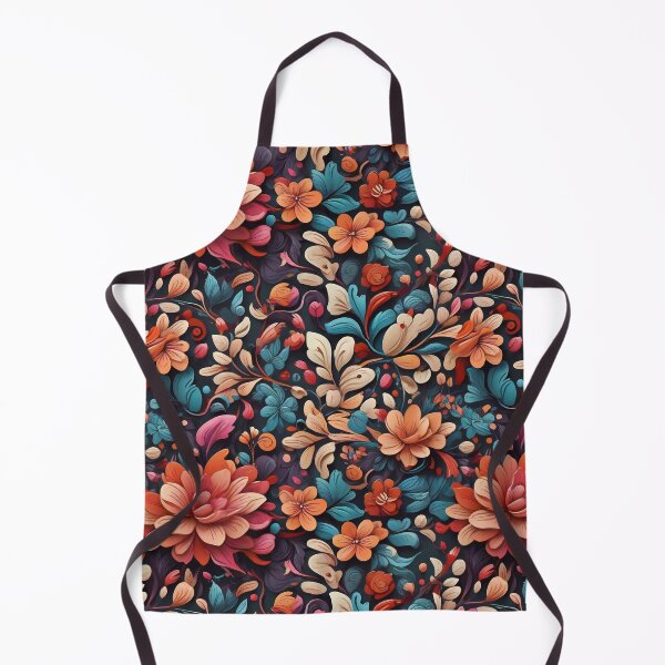 Item preview, Floral pattern with bold colors designed and sold by CreativeSparkzz.