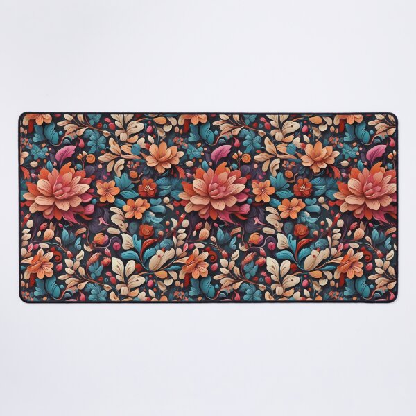 Item preview, Floral pattern with bold colors designed and sold by CreativeSparkzz.