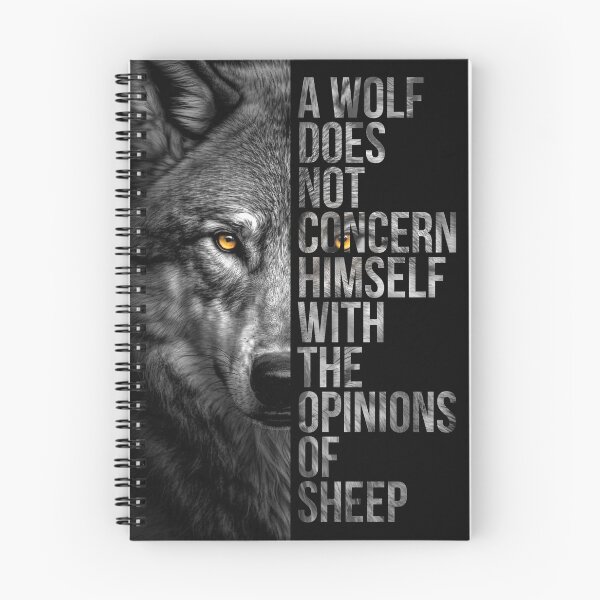 Item preview, Lone Wolf Motivational Quote  designed and sold by nogar007.