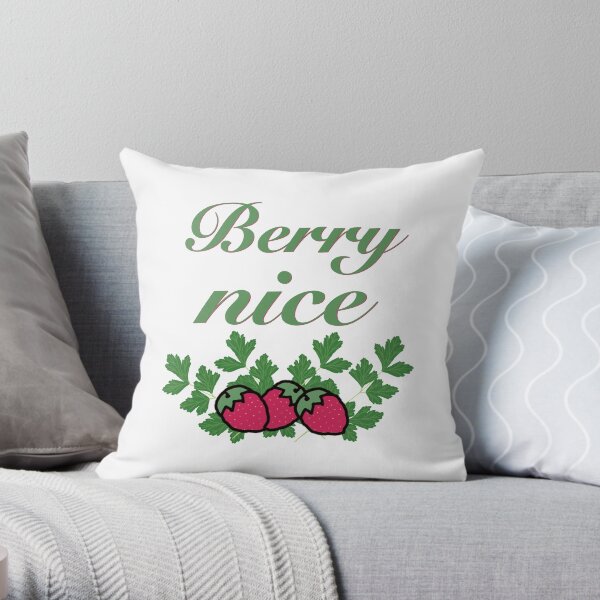 Berry Nice Throw Pillow