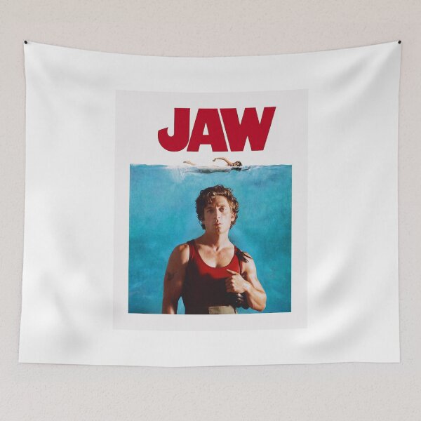 Item preview, Jeremy Allen White ("JAW") Jaws Spoof Poster designed and sold by Revolocity Designs.