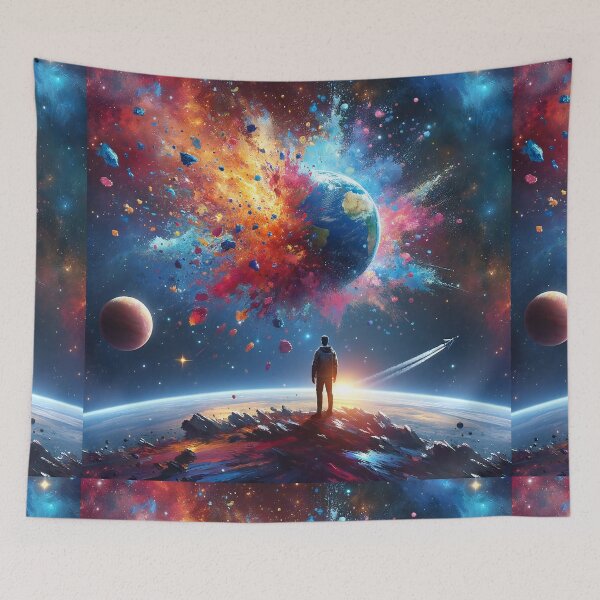 Item preview, Voyager's Gaze: A Spaceman Spectrum of Cosmic Wonders designed and sold by ArtComixHaven.