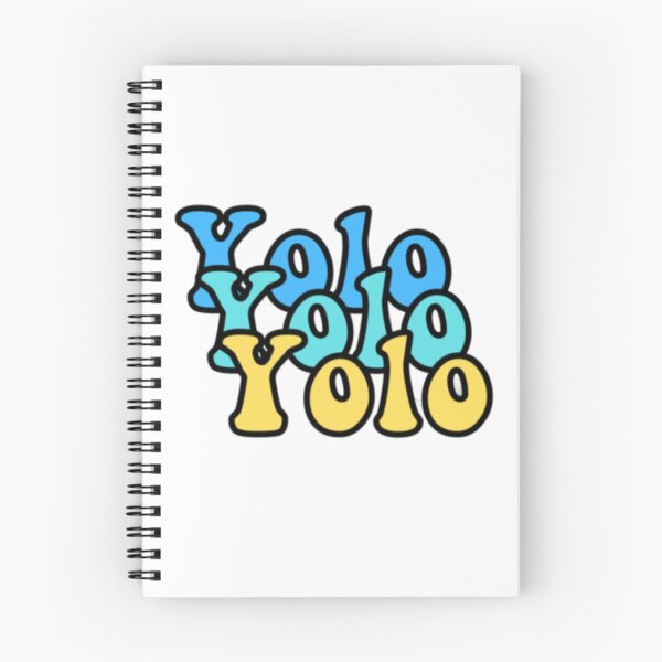 Item preview, YOLO - Groovy Falling Design designed and sold by PurpleNotebook.
