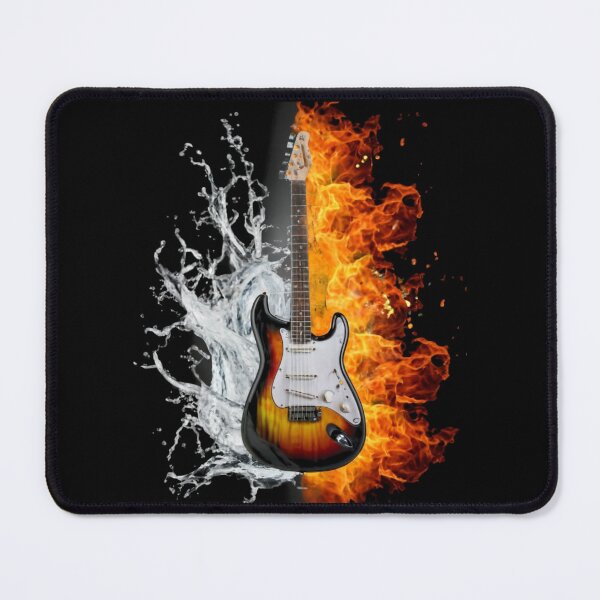 Item preview, Electric guitar on the fire and water designed and sold by rafal12345.