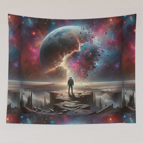 Item preview, Crumbled Horizons: Spaceman Lament in Space designed and sold by ArtComixHaven.