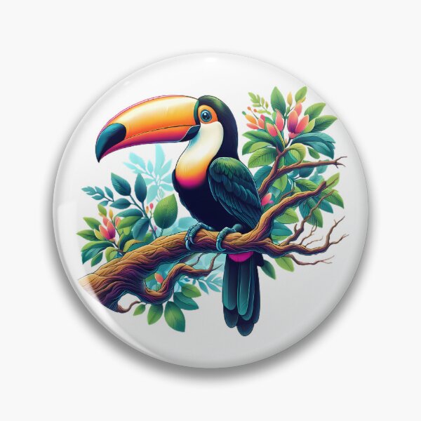 Item preview, A beautiful toucan rests on a branch designed and sold by CreativeSparkzz.