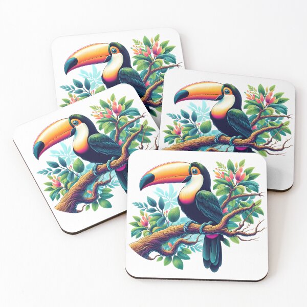 Item preview, A beautiful toucan rests on a branch designed and sold by CreativeSparkzz.