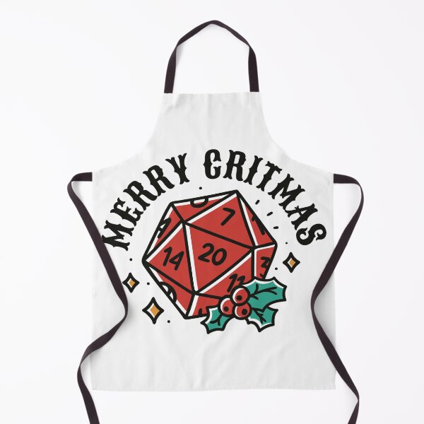 Item preview, Merry Critmas 20 Sided Dice RPG Christmas Holiday Board Game designed and sold by DrawHandArt.