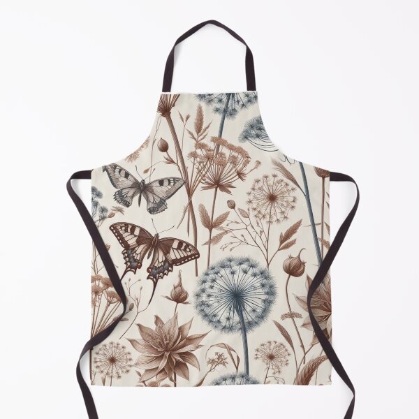 Item preview, A butterfly and flower pattern with a muted color palette designed and sold by LyssasMindArt.