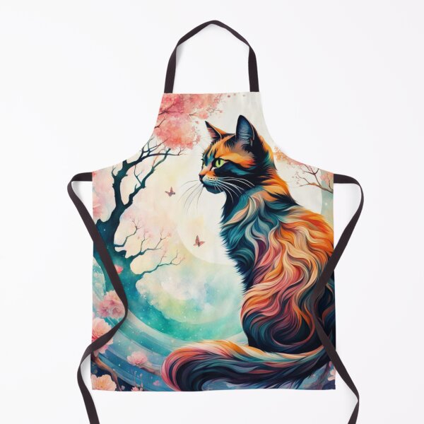 Item preview, Cat with blossom designed and sold by YukiKenji.