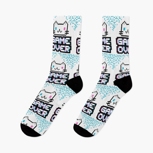 Item preview, White Cat and Colorful Lettering designed and sold by KingasMAKE.