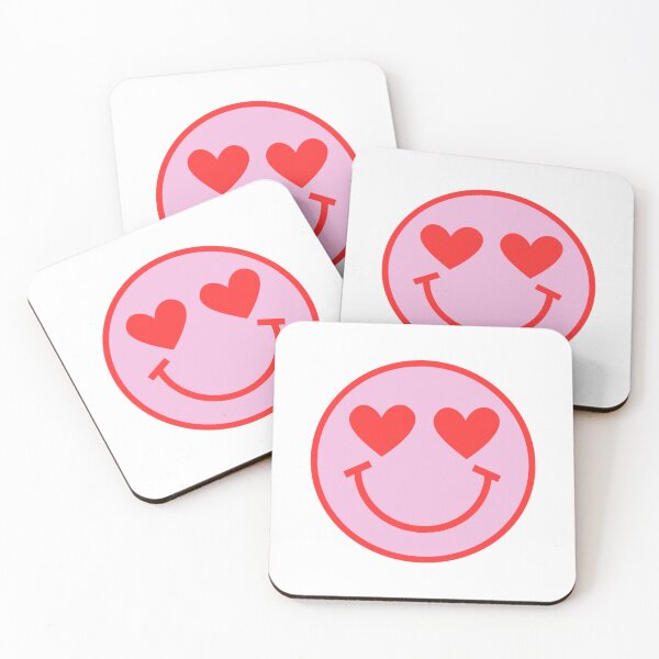 Item preview, Pink Heart Eyed Smile designed and sold by PurpleNotebook.