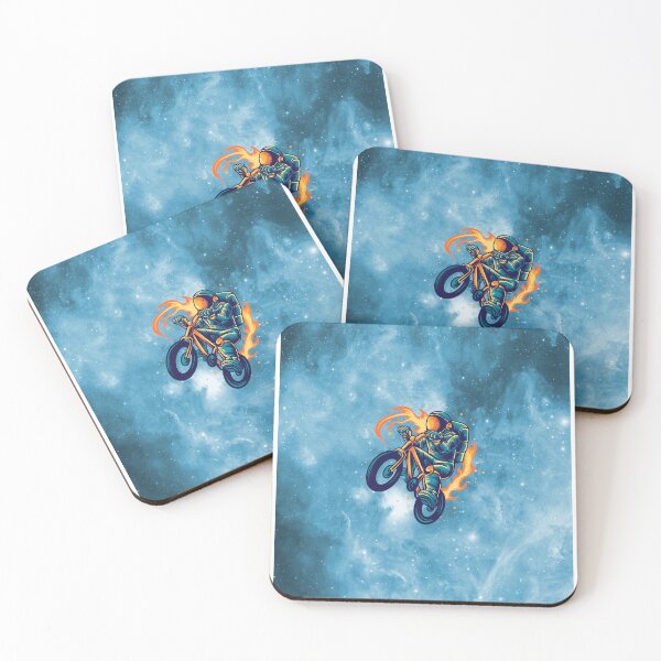 Item preview, Astronaut riding motorcycle in space designed and sold by asbno19.