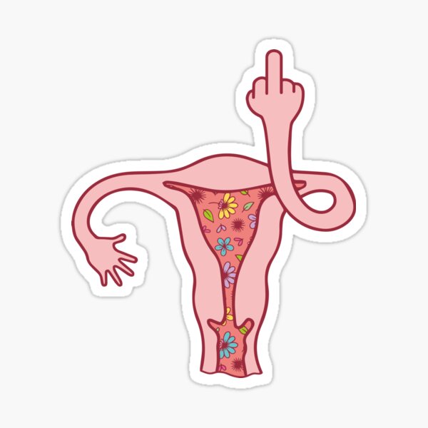 Middle Finger Uterus - DECAL AND ACRYLIC SHAPE #DA0103 – BAM