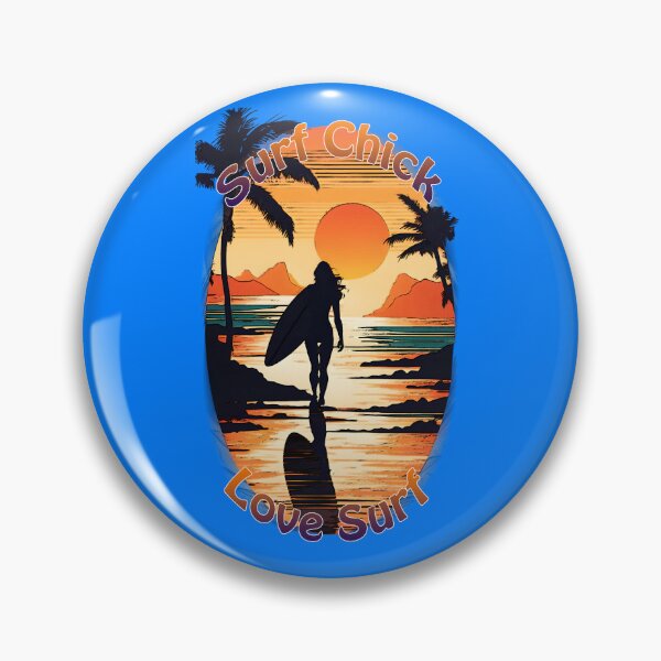 Item preview, Surf Girl Sunset Stroll: Embrace the Love to Surf designed and sold by leyfinder.