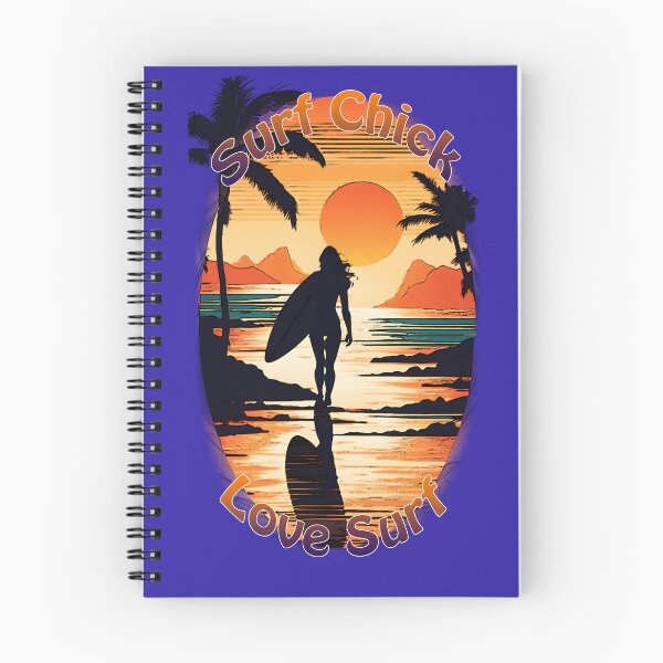 Item preview, Surf Girl Sunset Stroll: Embrace the Love to Surf designed and sold by leyfinder.