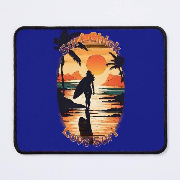 Item preview, Surf Girl Sunset Stroll: Embrace the Love to Surf designed and sold by leyfinder.