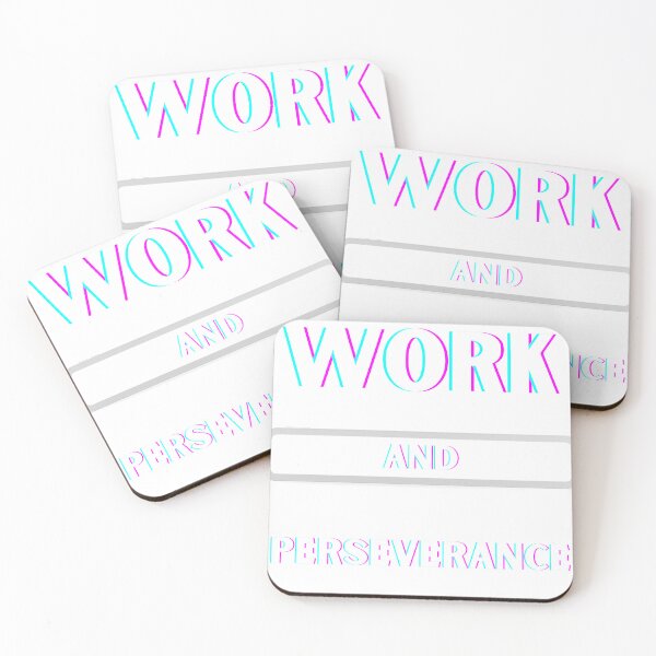 Item preview, work and perseverance designed and sold by Clothes and Stickers .
