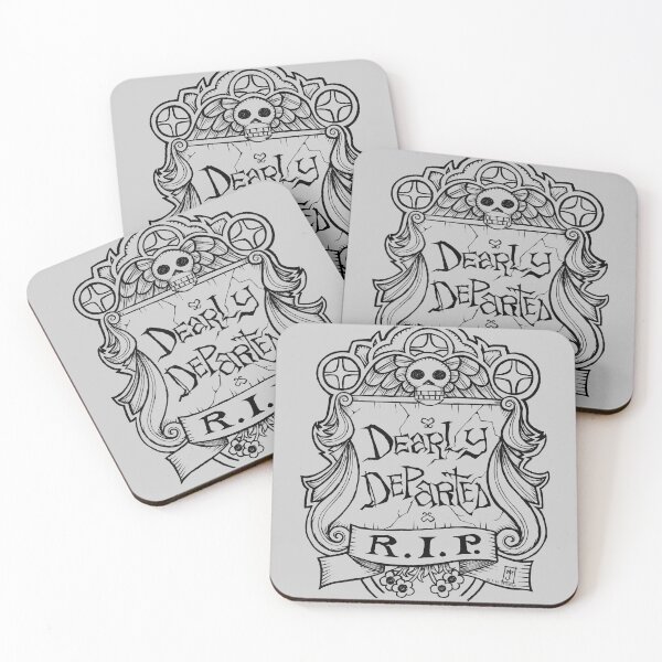 Item preview, Dearly Departed Old Gravestone (dark lines version) designed and sold by jmdesantis.