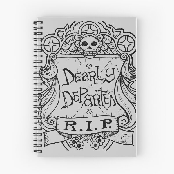 Item preview, Dearly Departed Old Gravestone (dark lines version) designed and sold by jmdesantis.