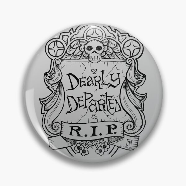 Item preview, Dearly Departed Old Gravestone (dark lines version) designed and sold by jmdesantis.