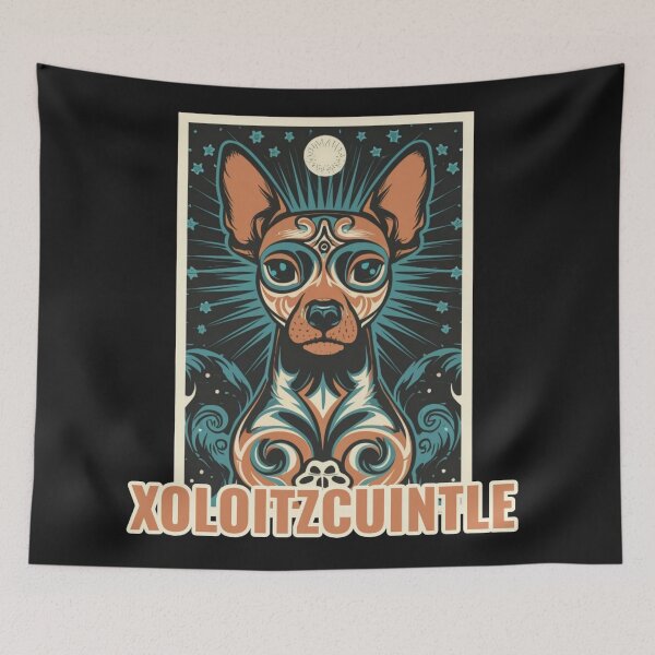 Item preview, Xoloitzcuintli adorable poster dog, Mexican proud design designed and sold by La Loca.