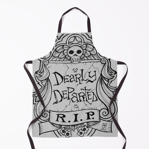 Item preview, Dearly Departed Old Gravestone (dark lines version) designed and sold by jmdesantis.