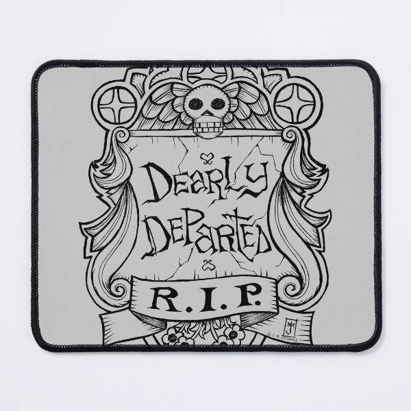 Item preview, Dearly Departed Old Gravestone (dark lines version) designed and sold by jmdesantis.