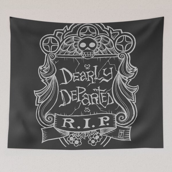 Item preview, Dearly Departed Old Gravestone (light lines version) designed and sold by jmdesantis.