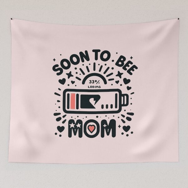 Item preview, Loading Soon to be Mom Vintage Funny New Mom Gift designed and sold by MommyVibeArts.