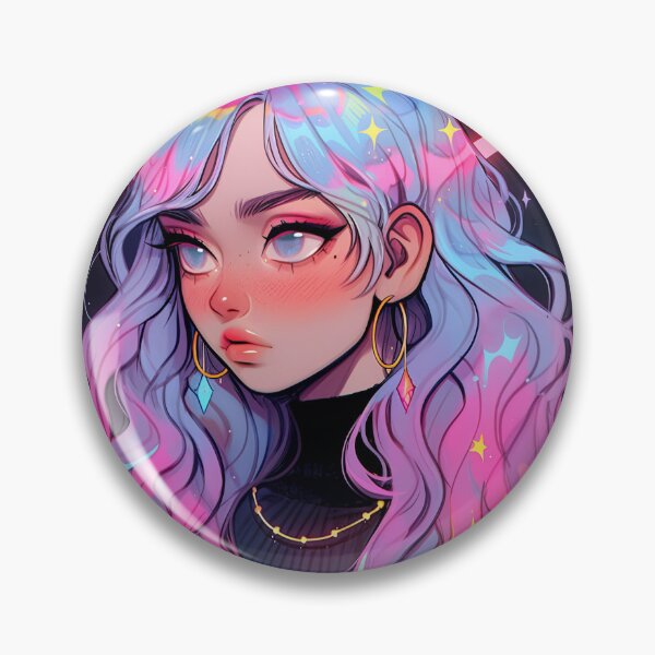 Item preview, Celestial Pastel Halo Anime Girl designed and sold by bubblegoth.