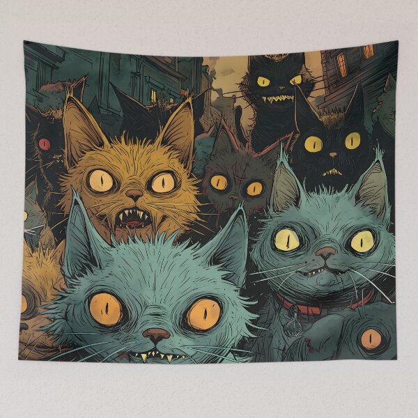 Item preview, Zombie Cats in da hood designed and sold by Sp3ctrumOfColor.
